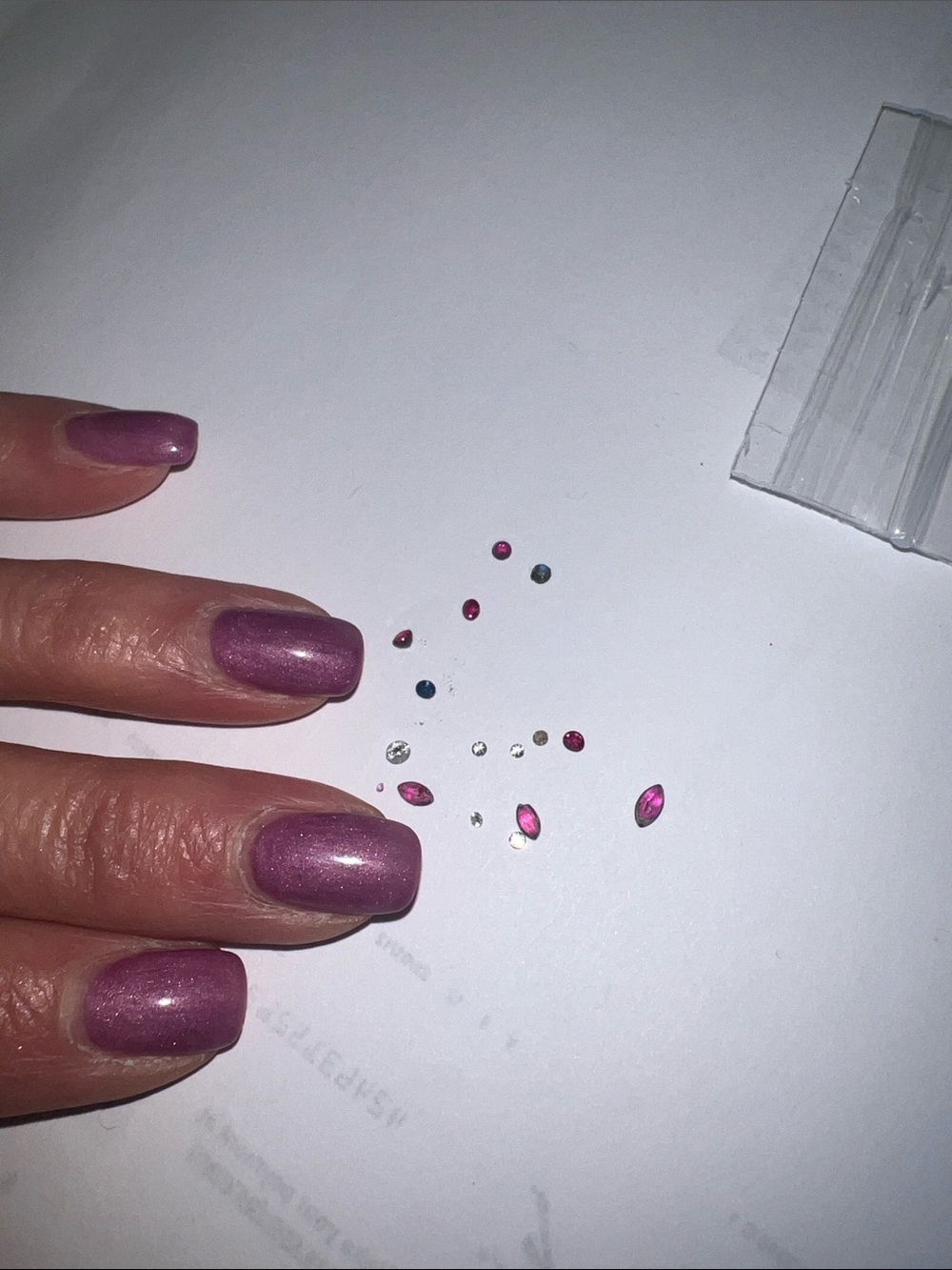 Authentic micro Jewels -ruby sapphire and diamond perfect for nail art